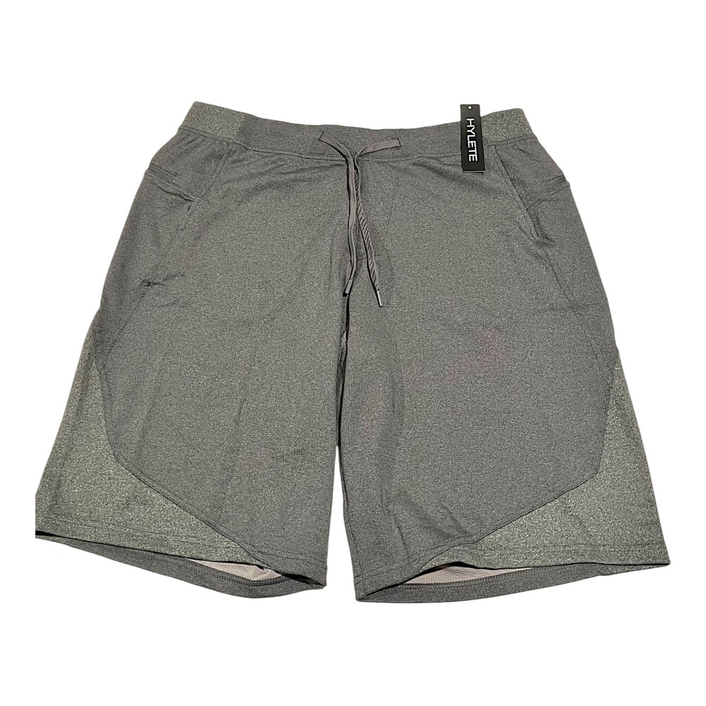 NWT Hylete Flexion II Men's XXL Heather Gray Athletic Training‎ Shorts
